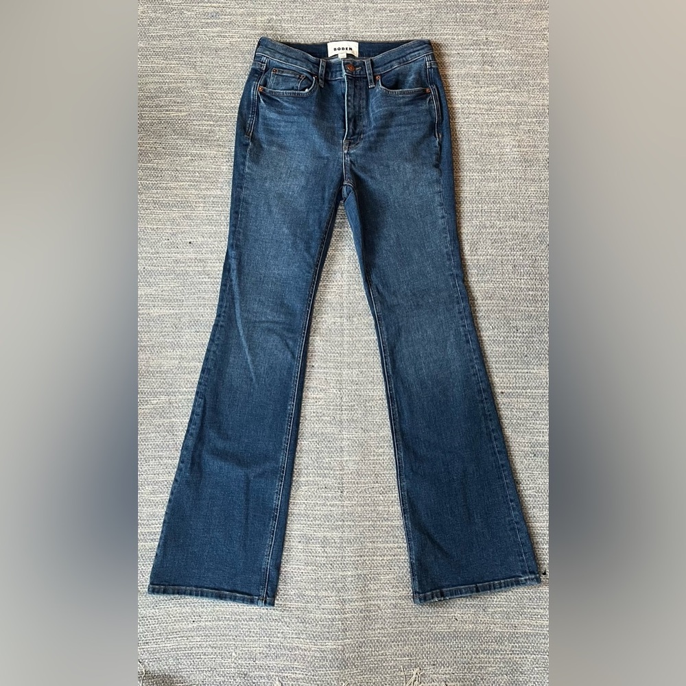 Boden Flare Medium Wash Jeans Size 28